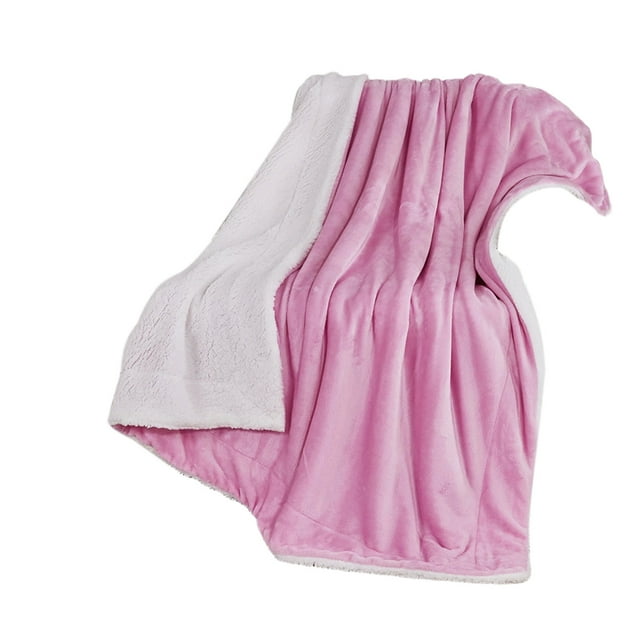 Mantas Cálidas para el Invierno, Manta de Lana Suave de Doble Capa de 100x150cm, Acogedor Peluche Infantil, Mantas Gruesas para el Invierno
