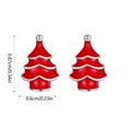 thumbnail image 3 of Herunwer Christmas Earrings Stocking Stuffers Christmas Jewelry Christmas Gifts Trending Holiday Earrings Bow Christmas Tree Snowflake Earrings Christmas Earrings for Women Dangling, 3 of 6