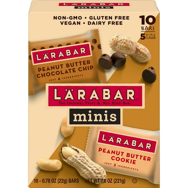 Larabar Minis, 10 Ct Variety Pack, Peanut Butter Chocolate Chip