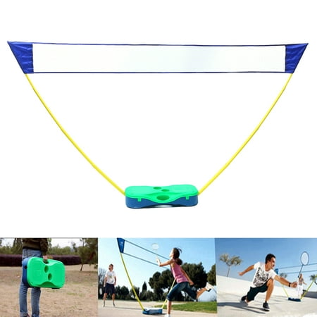 Moaere 3 in 1 Outdoor Folding Adjustable Badminton Set Tennis Badminton Volleyball Net with Stand