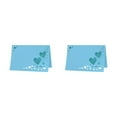thumbnail image 1 of Toystoory 50 Uds. Pantalla de papel nombres de invitados con estilo con tarjetas de nombre de boda corazón ahuecado tarjeta de identificación azul 2Conjunto, 1 of 6