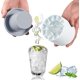 thumbnail image 1 of Bandeja para cubitos de hielo, molde de silicona para cubitos de hielo, bandeja de silicona para cubitos de hielo con tapa, cubo de hielo reutilizable, máquina para hacer cubitos de hielo (blanco, 9,, 1 of 4