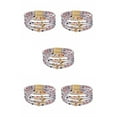 thumbnail image 1 of Sonducket magnética Multi-capas Encanto de cuero Brazalete con estampado de leopardo multicolor Accesorios de mujer Joyas Blanco Blanco 5Conjunto, 1 of 6