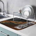 thumbnail image 2 of Dish Drying Mat for Kitchen Countertop, Abstract Marble Absorbent Microfiber Dish Mat Reversible Quick Dry Non Slip Draining Mat Kitchen Drying Pad for Dishes, Utensils 18x24 Inch Marble, 2 of 9
