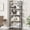 H-Shaped Bookshelf White, variant on Walsunny 5-Tier Corner Bookshelf Industrial Corner Bookcase Corner with Metal Frame Large Open Display Bookshelves U-Shaped Brown