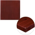 thumbnail image 3 of Flash Furniture 24'' Square High-Gloss Mahogany Resin Table Top with 2'' Thick Drop-Lip, 3 of 4