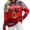 Red, variant on IROINNID Ugly Sweater for Women Christmas Reindeer Funny Print Warm Holiday Xmas Party Pullover Fleece Sweater,Red