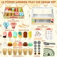 thumbnail image 2 of EIGTHTAIL Wooden Ice Cream Set  Play Food Toys for Girl Ages 3 4 5 6 Years  Birthday Christmas Gift for Girls., 2 of 8