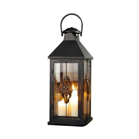 Lantern Style Hanging - Large 25 in. Metal European-style Hanging Candle Lantern
