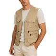 thumbnail image 4 of Catégorie de Produit Gilet d'Extérieur pour Hommes Unisexe avec Poche - Style Gilet de Travail pour Tenue Décontractée Quotidienne avec Design Uni à Fermeture Éclair Frontale, 4 of 4