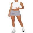 thumbnail image 4 of Womens Low Waist Cargo Skirt Ruched Drawstring Mini Short Skirts with Pockets, 4 of 6