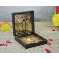 thumbnail image 4 of GoldGiftIdeas 24K Gold Plated Square Shreenathji Photo Frame with Charan Paduka for Pooja, Occasional Return Gift, Krishna Frame for Home (Pack of 20), 4 of 5