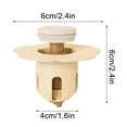 thumbnail image 3 of Filtro de desagüe de fregadero universal y tapón de lavabo con control de olores | Tapón de alcantarillado con núcleo de resorte | Diseño anti-obstrucción | Fácil de instalar | Silicona ABS duradera, 3 of 8