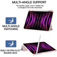 thumbnail image 5 of Deokke Compatible Con Ipad Pro De 11 Pulgadas Funda De 4.ª/3.ª/2.ª/1.ª Generación (2022/2021/2020/2018) Con Portalápices Funda Trasera De Tpu Funda De Encendido/Apagado Automático Con Carga De 2.º Láp, 5 of 5