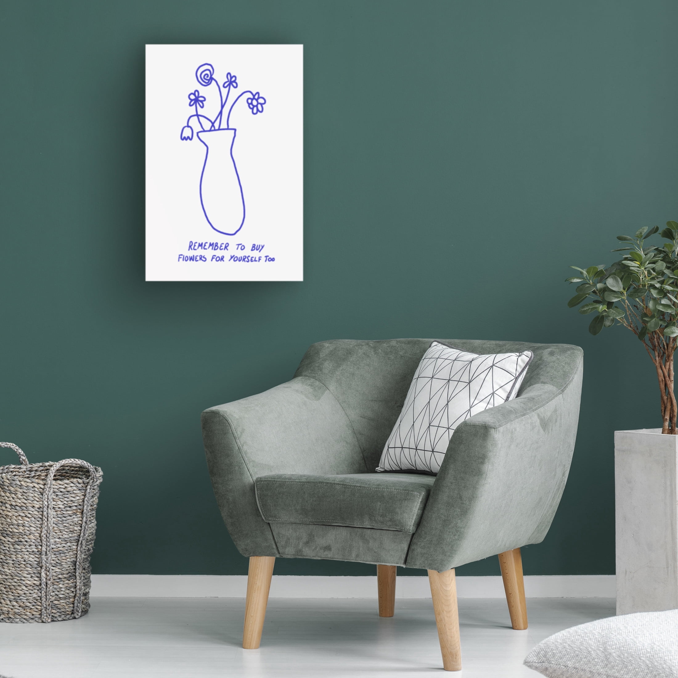 Trademark Fine Art Athene Fritsch  Buy Flowers for Yourself Canvas Wall Art