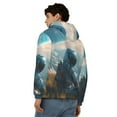 thumbnail image 4 of Honeii Astronaut Contemplating Planet Print Hoodies for Men, Pullover & Full Zip, Breathable Zip up Hoodie, Sweatshirt-3X-Large, 4 of 5