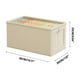thumbnail image 2 of Caja de almacenamiento de tela con tapa | Organizador grande plegable de tela con ventana | Asas reforzadas para fácil acceso | Caja apilable que ahorra espacio | Contenedor para ropa de armario en, 2 of 2