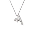 thumbnail image 2 of Delight Jewelry Silvertone Piano Silvertone Always My Sister Bar Charm Necklace, 23", 2 of 4