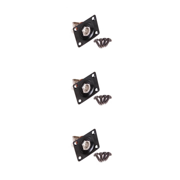 Sonducket Panel de toma de Audio para guitarra eléctrica Gibson TL, 1/4 , 6,35mm, montaje de conector de Audio cuadrado Type4 NO4 Sonducket CBP097351