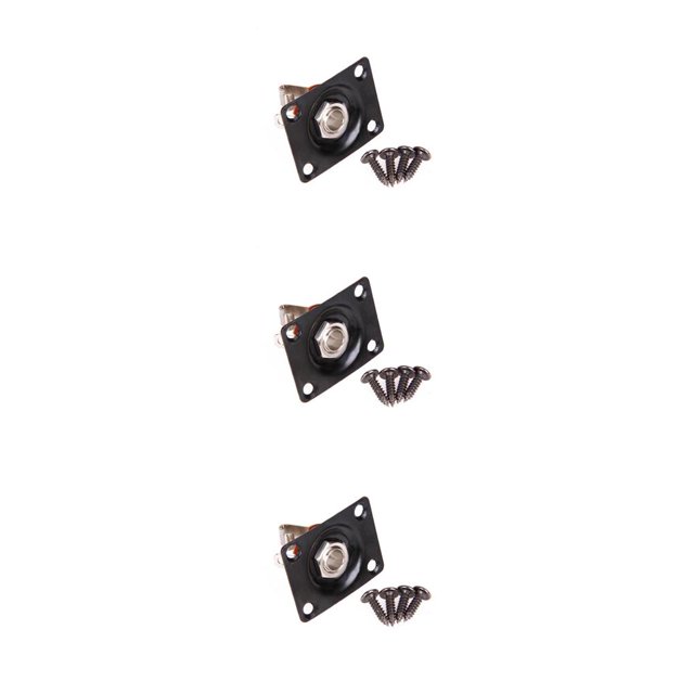 Eigraketly Panel de toma de Audio para guitarra eléctrica Gibson TL, 1/4 , 6,35mm, montaje de conector de Audio cuadrado Type4 NO4 Eigraketly CBP097351
