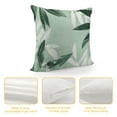 thumbnail image 4 of Acheng Short Plush Pillowcase 1 Piece - Palm Leaves with Lush Branches and Leaves, Tropical Jungle Palm Leaves with Charming Colors White, 4 of 5