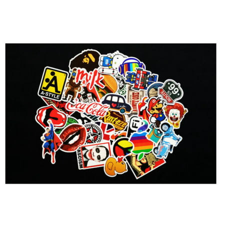 300pcs/100pcs Waterproof Sticker Skateboard Sticker Graffiti Laptop Luggage Car (Best Stickers To Put On A Laptop)