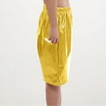 thumbnail image 3 of RXIRUCGD 2025 Summer Clothes for Kids Solid Color Loose Glossy Straight Leg Shorts For Boys And Girls Five Part Shorts For Performance Mid Length Shorts, 3 of 4