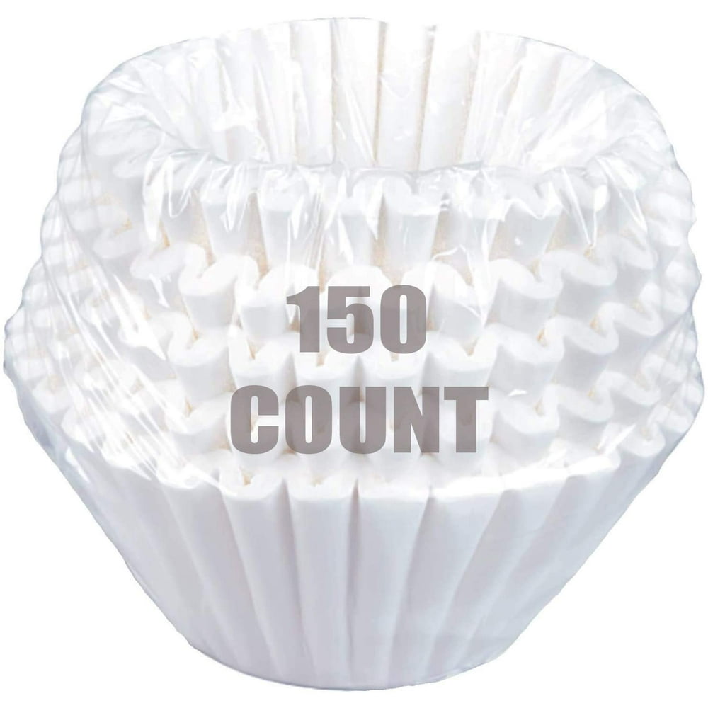 Coffee Filters, 8/12Cup Size, 150/Pack White