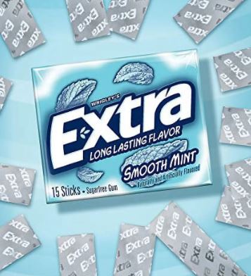 Extra Smooth Mint Sugarfree Gum (Pack of 10)