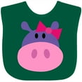 thumbnail image 3 of Inktastic Girl Hippo Girls Baby Bib, 3 of 4