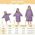 thumbnail image 3 of joogoo Blanket Hoodie for Seahorse Fish Bone Pattern Oversize Sweatshirt 3-14 YR L, 3 of 7