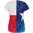 thumbnail image 2 of Texas Vintage Distressed State Flag All Over Womens T Shirt Multi 2XL, 2 of 2