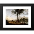 thumbnail image 2 of Aelbert Cuyp 14x11 Black Modern Framed Museum Art Print Titled - A Road Near a River, 2 of 5