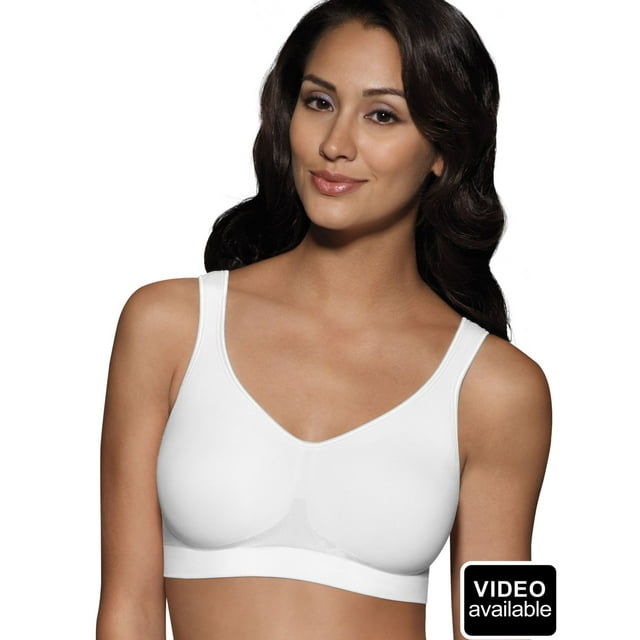Bali Soutien-Gorge Sans Armatures pour Femmes Comfort Revolution Tailles Intelligentes, L, Blanc