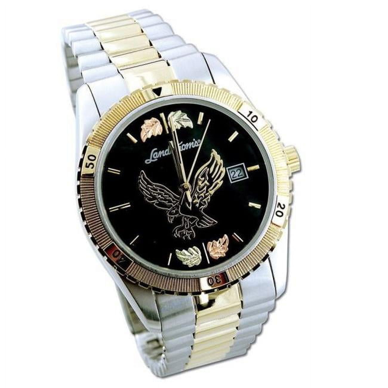 Landstroms G LMWB531 Black Hills Gold Mens Eagle Watch with Black Dial Walmart