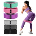 thumbnail image 2 of Anti-Slip Resistance Hip Booty Bands Squat Glute Workout Non-slip Trainer Thick Stretch Fitness Strips Loops Yoga Equipment (Gray), 2 of 7