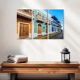 thumbnail image 2 of Elephant Stock San Juan Street Wall Art - Horizontal Multi Panel Canvas - Living Room Wall Decor - City Multi Panel - Purple And Brown Decor - 23" x 14", 2 of 4