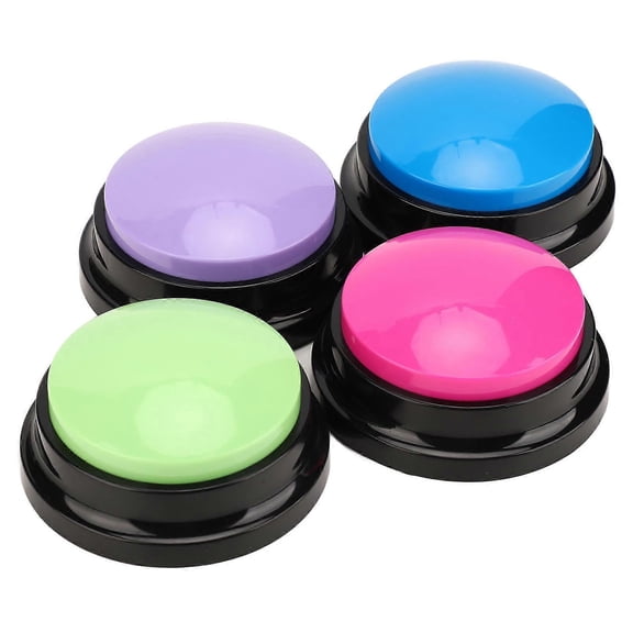 4pcs Record Talking Button Multifunctional 30S Dog Communication Buttons for Dogs Cats Pets