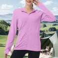 thumbnail image 7 of hoksml Women's Lightweight Hooded Jacket, Full Zip Long Sleeve Cover Up with Thumb Holes and Pockets, Casual Outdoor Top, 7 of 7