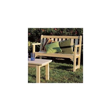 UPC 779711005061 product image for Cedar Outdoor Bench with Arms - Settee | upcitemdb.com