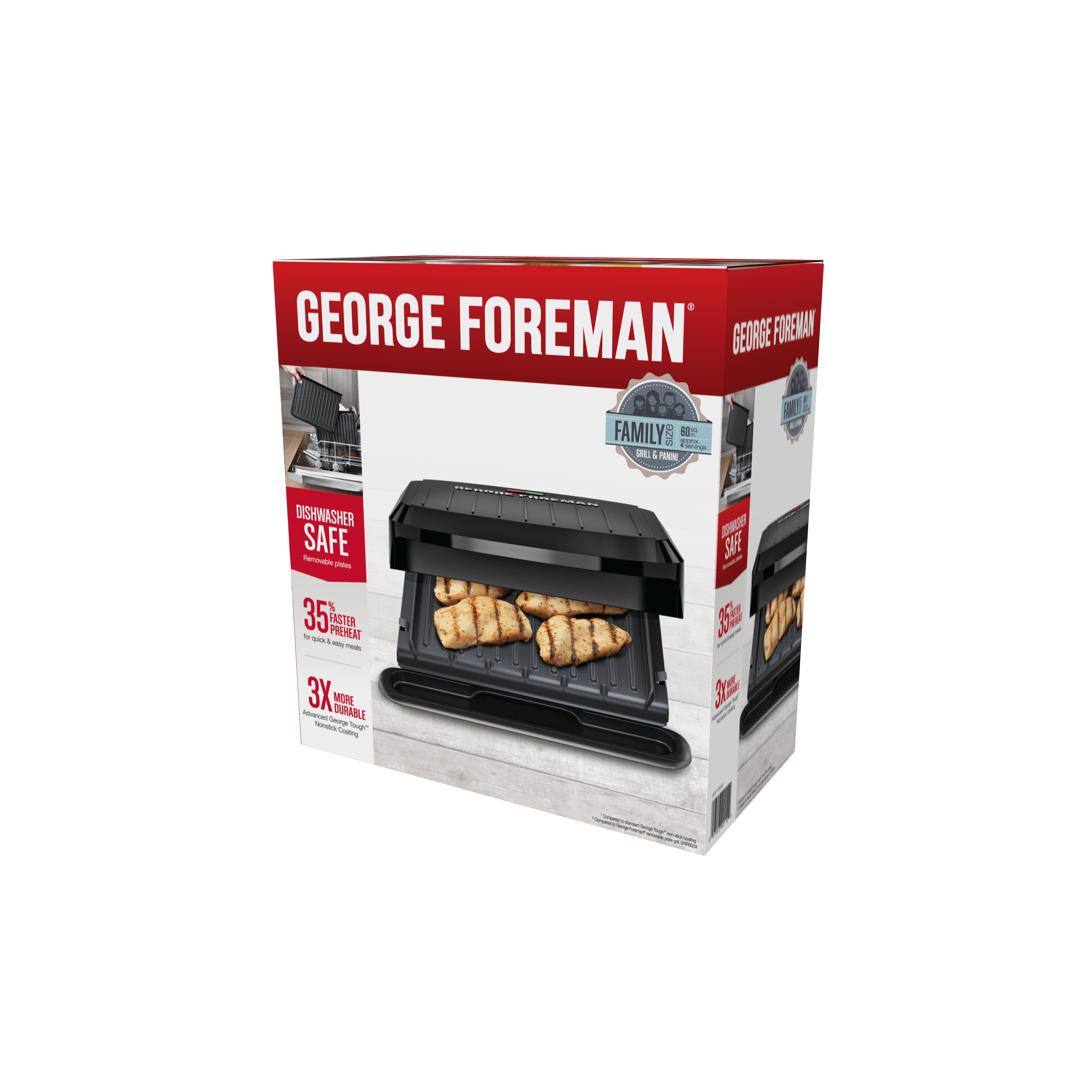 George Foreman 5-Serving Removable Plate Next Grilleration Grill, White,  GRP4-1,  price tracker / tracking,  price history charts,   price watches,  price drop alerts