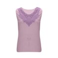 thumbnail image 5 of Jamicy Women Tank Tops Crew Neck Sleeveless Blouse Spring/Summer Clothing Base T-Shirt Lace Fashion Tank Tops for Wome,, 5 of 6