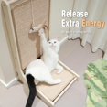 thumbnail image 5 of Vertical Sisal Cat Scratcher, 27.5'' L-Shaped Scratching Post, Upright Scratching Pad for Indoor Cats, Solid Wood Furniture Protector with Catnip, 5 of 6
