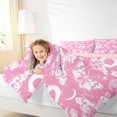 thumbnail image 4 of Homewish Hipple Moth Skull 7-Piece Twin Bedding,Happy Halloween Bedding Comforter Set,Pink,Moon Floral Bed Set,Pink Reversible, 4 of 8