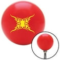 thumbnail image 1 of Yellow Super Large Tribal Flames Red Shift Knob with M16 x 1.5 Insert Shifter Auto, 1 of 1