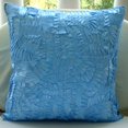 thumbnail image 4 of Funda de almohada, funda de cojín para sofá en azul agua, funda de cojín texturizada con diseño de cintas, funda de cojín de 35 x 35 cm (14 x 14 pulgadas), funda de cojín cuadrada de seda, color, 4 of 6