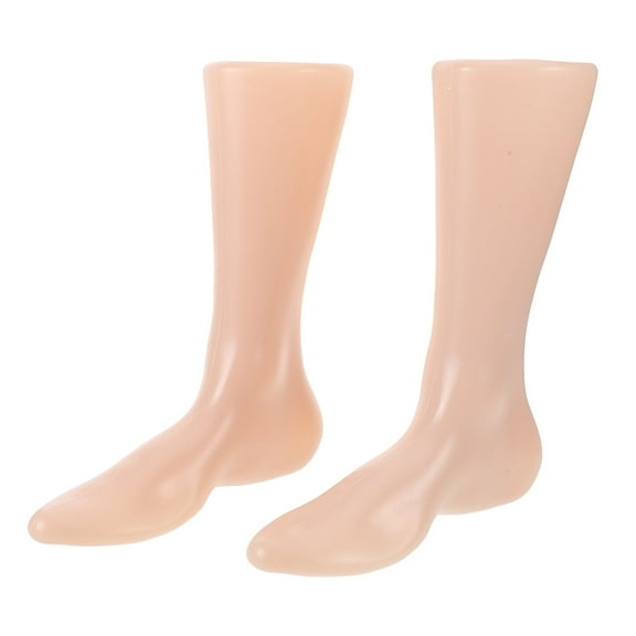 2pcs Plastic Foot Mannequin For Socks Display Retail Store Sock Foot Model Foot Display Stand For Shoes Fake Feet For Sock Display Mannequin Foot Display( Adult male style)
