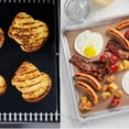 thumbnail image 2 of COOKINA (4-pack) Two Reusable 100% Non-Stick Grilling Mats & Two Baking Sheets, Black & Tan, 40x50 cm & 40x60 cm, 2 of 3