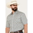 thumbnail image 2 of Panhandle Men's Rough Stock By Distressed Southwestern Short Sleeve Stretch Beige/Khaki X-Large, 2 of 4