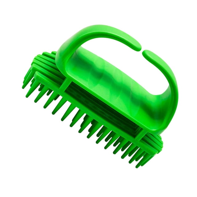 Matsuzay Cepillo para el cabello Cepillo para el cabello de de silicona Cepillo portátil para el cuero cabelludo con mango Juegos de accesorios de baño Verde